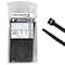 Kable Kontrol Cable Tie, 8 in L, 2.16 in Max Bundle Dia., Black, Nylon 6/6, 120 lb Strength, 100 PK CT278 - alternate 1